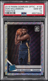 PSA 10 Zion Williamson Rookie Card