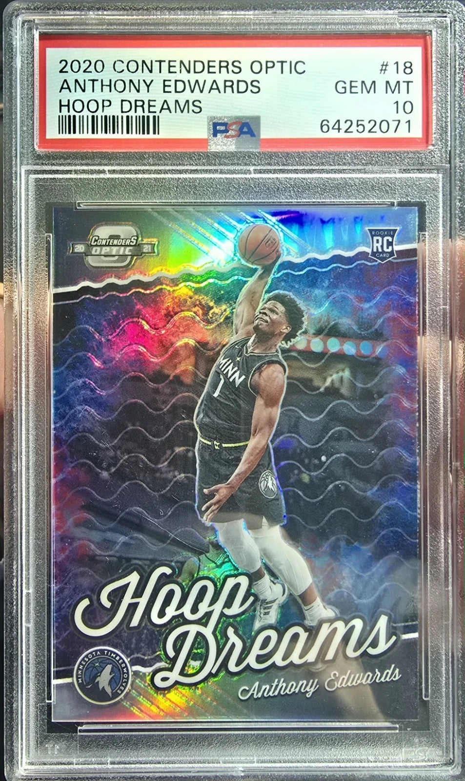 PSA 10 Anthony Edwards Rookie Card