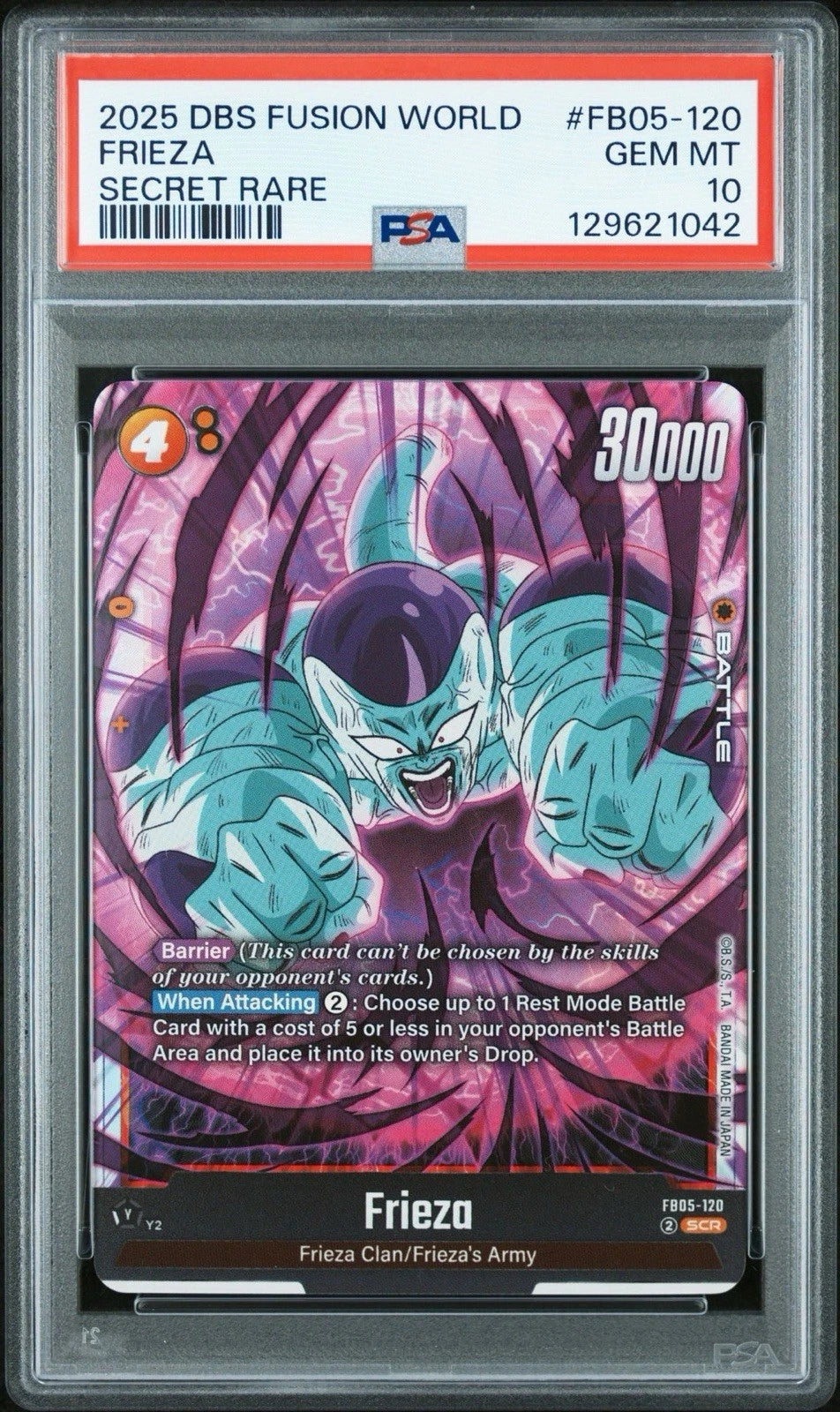 PSA 10 Frieza Final Form