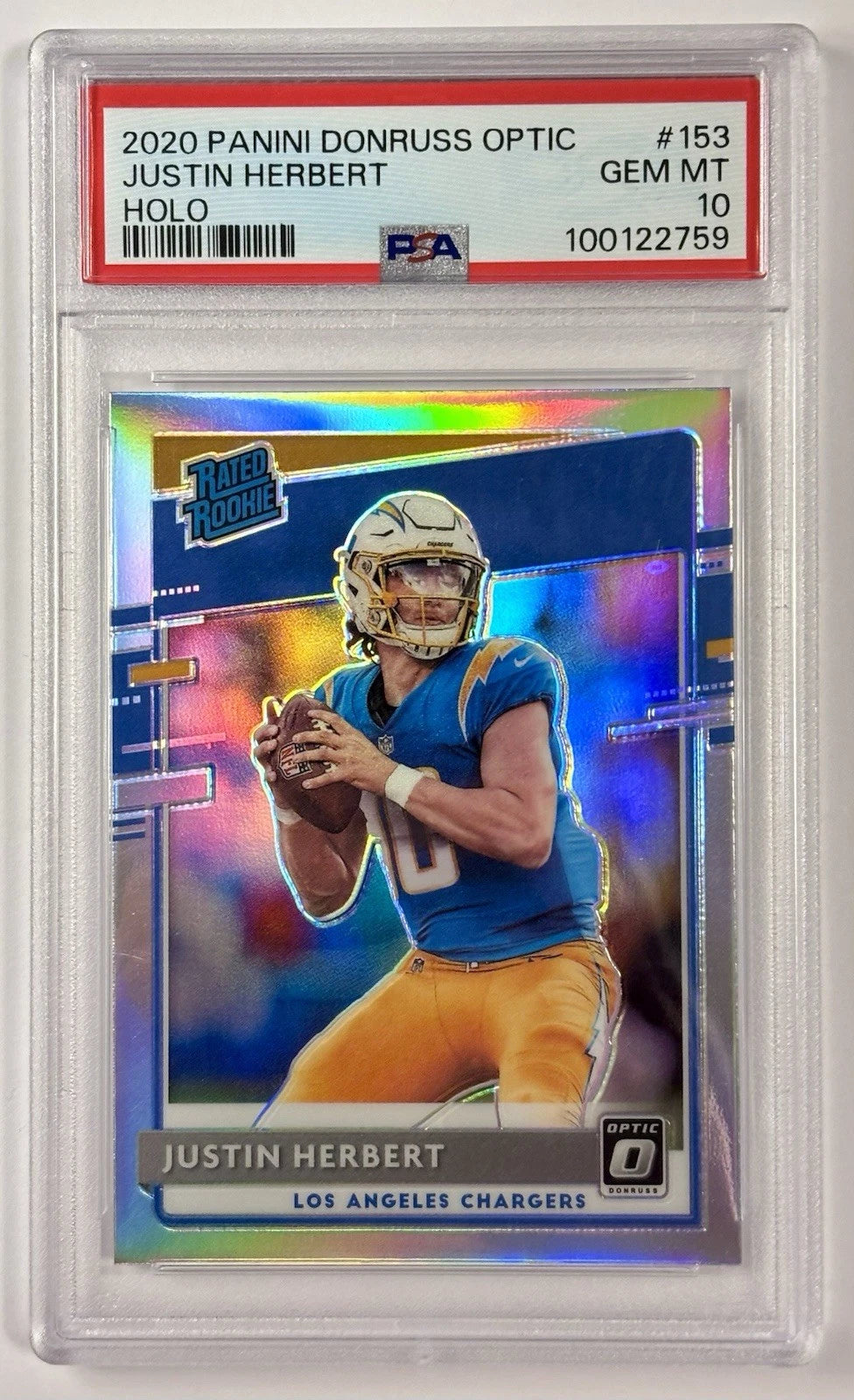 PSA 10 Justin Herbert Rookie Card