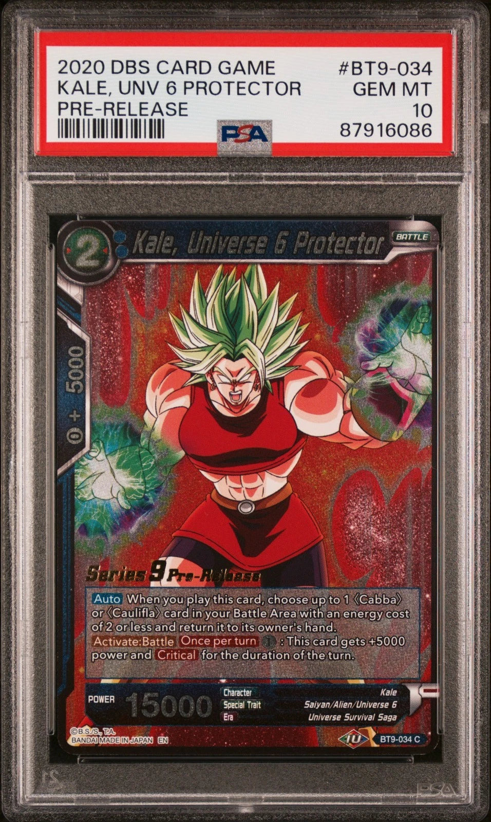 PSA 10 Kale