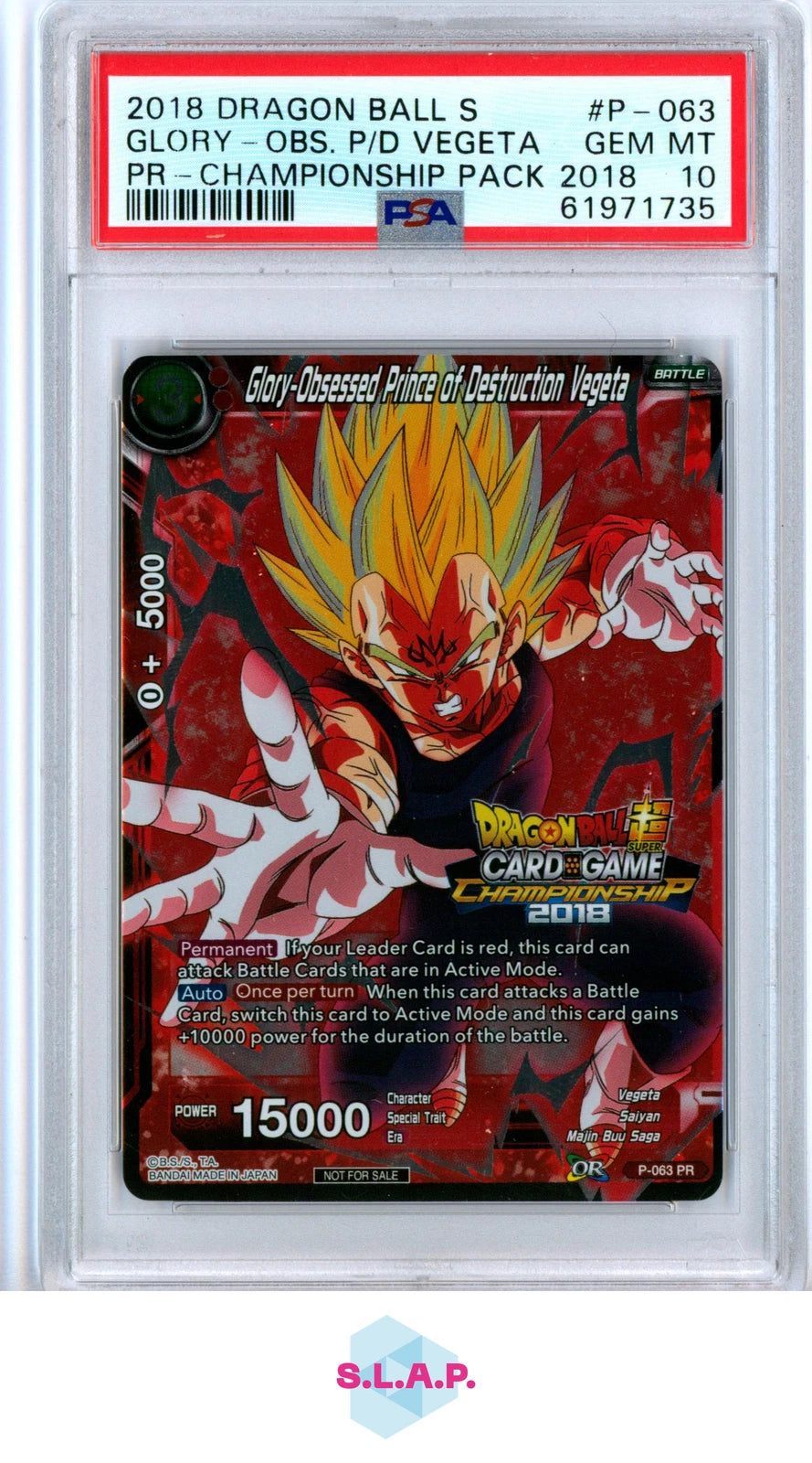 PSA 10 Vegeta Blue